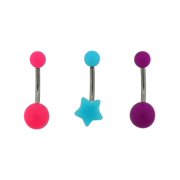 Body Magic Glow-in-the-Dark Acrylic 3-piece Banana Belly Set