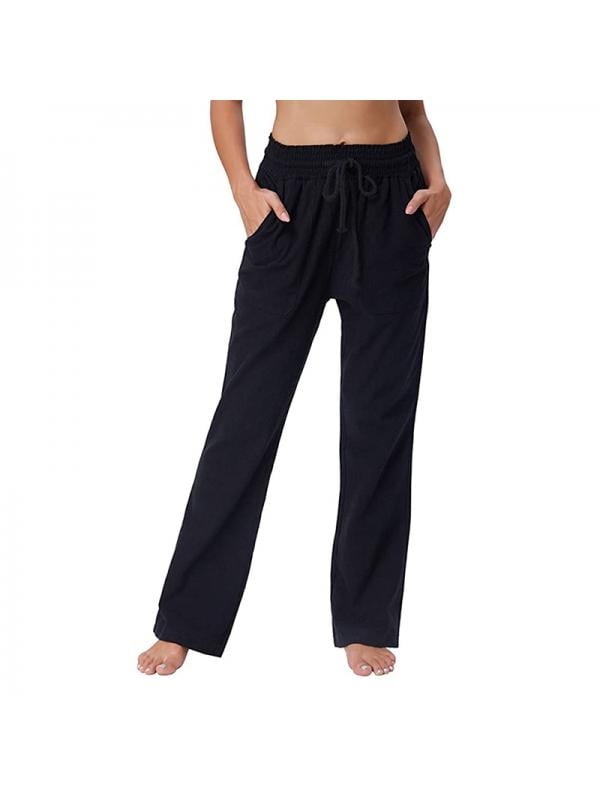 womens elastic waist pants walmart