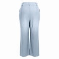 thumbnail image 6 of Kelon Women's Casual Pants, Women Cotton Linen Wide Leg Pants High Waisted Spring Summer 2026 Business Casual Outfits Slacks Trousers Dressy Palazzo Pants Pockets, S, 6 of 6