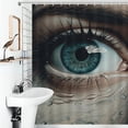 thumbnail image 4 of Eyes Combined with Flowers Shower Curtain Cloth Fabric Bathroom Decor with Hooks, 4 of 8