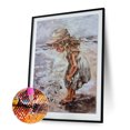 thumbnail image 2 of Cuadros Decorativos 5D Kit DIY Encantadora Pareja Taladro Redondo Completo Pintura Artesanal (NH583) Likrtyny embutido en tela, 2 of 8
