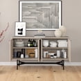thumbnail image 4 of Evelyn&Zoe Modern/Contemporary 58" Wide Alder White Buffet Table, 4 of 7