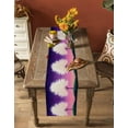 thumbnail image 5 of Purple Star Sky Table Runner 60 Inches, Tree Retro Abstract Watercolor Art Bed Runner Dresser Scarves Tabletop for Indoor Outdoor Parties/Ceremony/Banquet, 13" x 60", 5 of 8