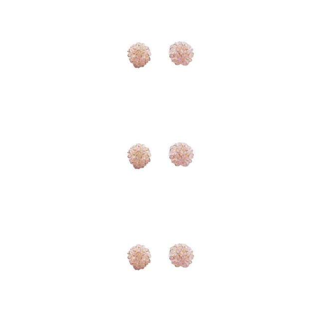 Minnieouse 1 par de pendientes de cristal retro, pendientes de tuerca, regalos de joyería para novia, color rosa Type1 NO1 Minnieouse CBP225518