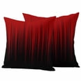 thumbnail image 6 of Dark Red Black Ombre Outdoor Pillow Covers 20x20 Inch Throw Pillow Covers Set of 2 Waterproof Decorative Pillow Cases Modern Abstract Art Striped Gradient Cushion Covers for Patio Furniture Garden, 6 of 8