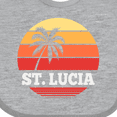 thumbnail image 4 of Inktastic St Lucia Vacation Travel Cruise Boys or Girls Baby Bib, 4 of 4