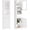 63"H Wooden Cabinet - White, variant on SOLAURA Metal Storage Cabinet with Locking Doors and Adjustable Shelves, Small Lockable Storage Cabinet Steel Office Cabinet for Home Office, Garage, Kitchen (White)