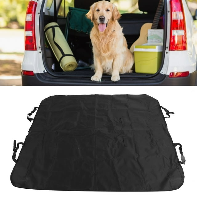 Pet Seats Cushion, Back Seats Dog Cover Adjustable Strap Buckle Design For Cars For SUVs For Trucks Black