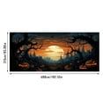 thumbnail image 2 of Large Halloween Pumpkin Garage Door Decoration - Spooky Undead Party Decor - Easy No-Damage Installation - Durable Weatherproof Material - Multiple Sizes Available, 2 of 2