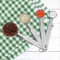 thumbnail image 3 of Set of 4 stainless steel measuring spoons for dry and liquid ingredients, 3 of 4