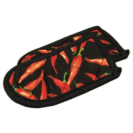 2-Piece Hot Handle Holder Set, Red Pepper, Durable Handle mitt protects hands from hot handles By Lodge Ship from