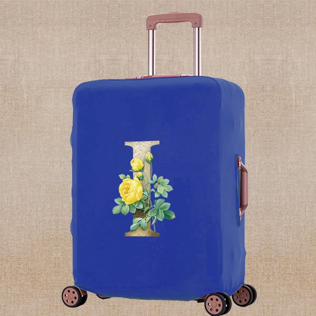 Luggage Cover Scratch Resistant Trolley Protective Case Apply To 18-32 Inch Golden Flower Print Suitcase Travel Accessory Covers 8Golden flower I M (22-25inch)