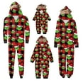 thumbnail image 1 of Pyjamas Assortis avec Capuche de Renne, Tenues de Famille Assorties, Pyjamas Élégants pour un Style Familial Cohérent (Rouge), 1 of 6