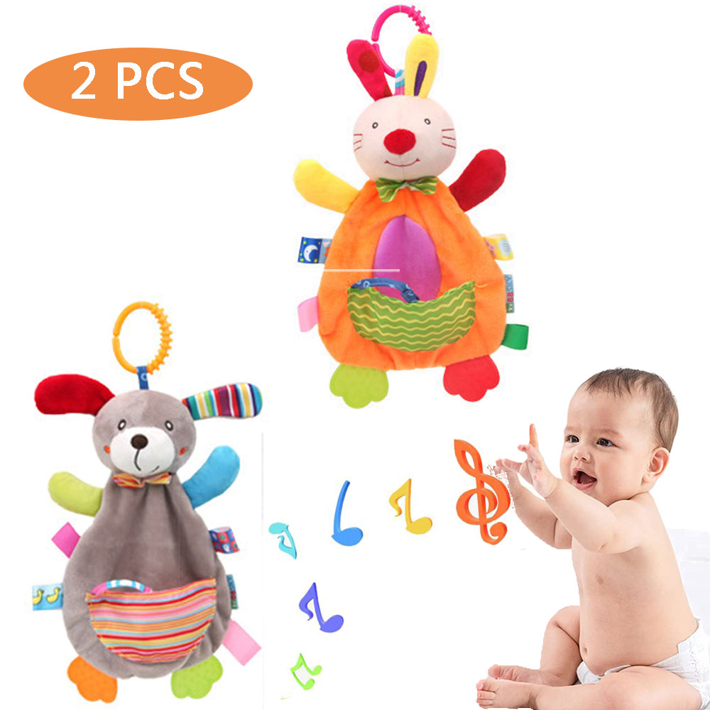 Zacharyer Baby Security Blanket Soft Baby Lovey Unisex Plush Sensory