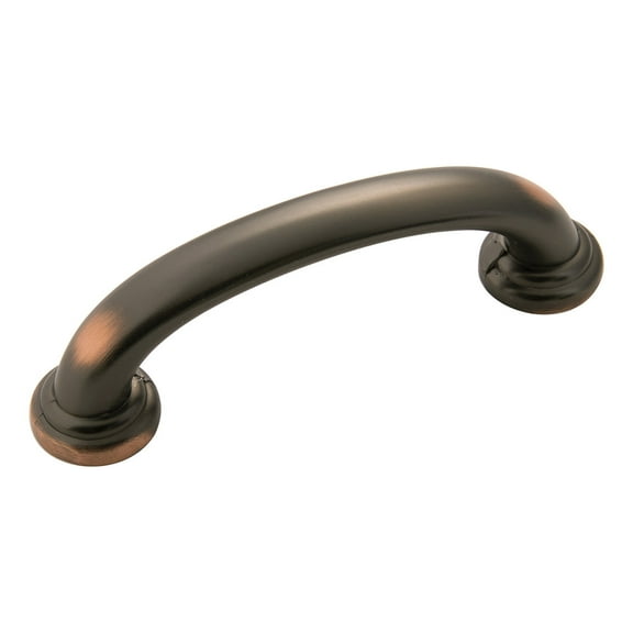 Hickory Hardware Zephyr Collection Pull, 3" C/C - Oil Rubbed Bronze Highlighted