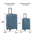 PROTEGE 2PC Hardside Luggage Set, 20" Carryon and 25" Checked Upright