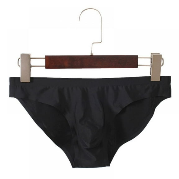 Men's Micro Modal Underwear Soft Comfy Briefs,Elastic Seamless Underpants Ultra-Thin Breathable Briefs Ice Silk Seamless Low Waist Soft Underwear