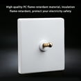 thumbnail image 2 of QualitChoice Switch Wall Button Socket Lever Toggle Control White Improvement Antique Household Brass Light Panel Accessory Supply Connector 1 White 2, 2 of 6