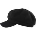 thumbnail image 2 of Women's Wool Blend Newsboy Hat with Drawstring, Ventage Casual Style Cabbie Cap for Cold Days 1Pack, 2 of 7