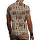 thumbnail image 4 of Men's Summer New Loose Print Short Sleeve Shirt Cardigan Beach Shirt L, 4 of 5