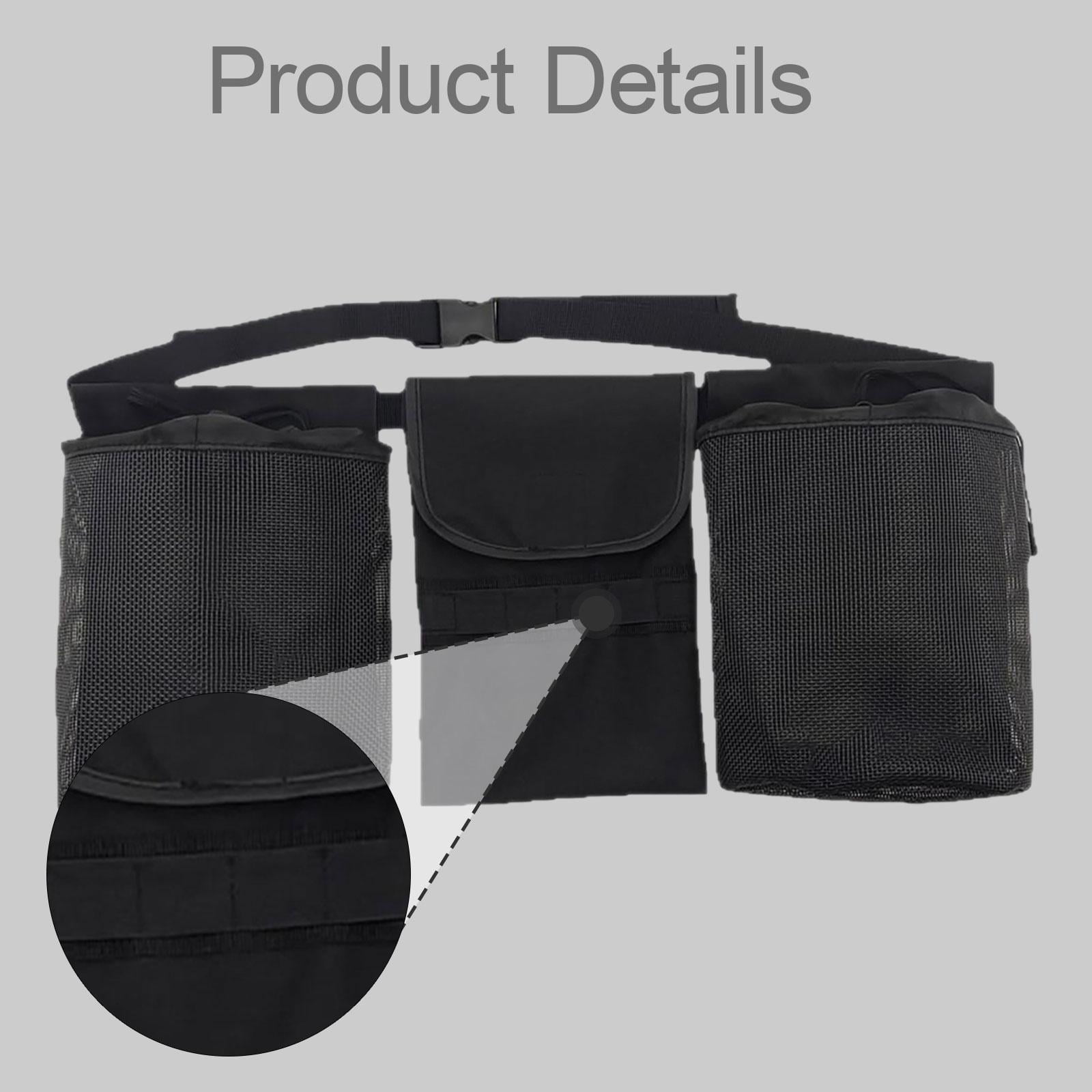 Axioma Rock Collecting Bag Fanny Pack Drawstring Closure Lightweight Foraging Pouch for