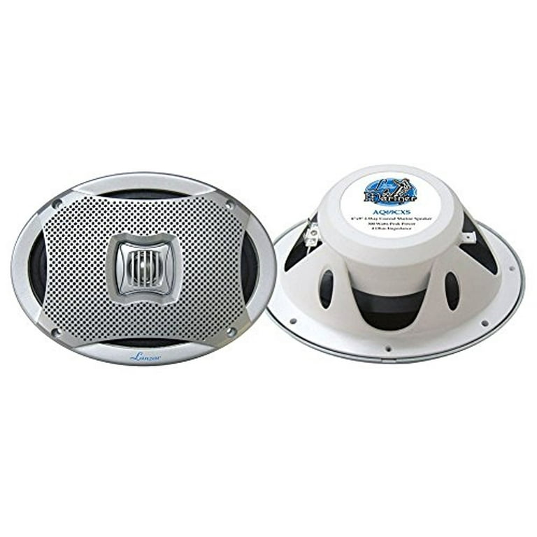 Lanzar Round Aquatic Waterproof Marine Stereo Boat In Dash Radio