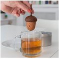 thumbnail image 2 of Hweilai Acorn Mini Silicone Tea Filter Tea Leak New Pineapple Tea Filter Tea Infuser Silicone Tea Infuser, 2 of 5