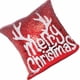 thumbnail image 2 of Rojo de lentejuelas copo de nieve Reno letra patrón sofá decoración del hogar fundas de almohada de coche funda de almohada suave funda de almohada 40x40cm AweSitey JR0775-02, 2 of 5