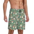 thumbnail image 2 of Sikiie Mushrooms Gnome Mens Pajama Shorts, Lightweight Lounge Pant with Pockets Soft Sleep Pj Shorts for Men4X-Large, 2 of 6