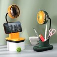 thumbnail image 4 of Kearding Ventilador de escritorio portátil recargable con soporte para teléfono de noche Dispositivo de enfriamiento inalámbrico Accesorios para electrodomésticos Verde, 4 of 6
