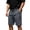 Dark Gray, variant on Xzbqbs Men's Tactical Cargo Shorts Stretch Waist Zipper Pocket Summer Bottoms Solid Color Lightweight Outdoor Utility Trousers with Pockets