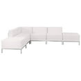 thumbnail image 4 of BizChair White LeatherSoft Sectional Configuration, 6 Pieces, 4 of 5