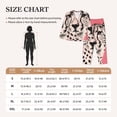 thumbnail image 4 of Haiem Pink Cheetah Art Pattern Women’s Long-sleeve Sleepwear,Sleepwear Set,2-piece Loungewear Set,Soft PJs Comfy Nightwear with Pockets-Large, 4 of 7