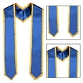 thumbnail image 4 of Yokua Unisex Adult Plain Graduation Honor Stole Sash with Trim for Graduation Party, 4 of 15