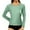 Light Green, variant on EDFBUYKRS Blouses for Women Dressy Lace Long Sleeve Shirts Fall Casual V Neck Tunic Tops Xl