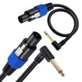 thumbnail image 4 of Speakon Male to 1/4" Male Cable Audio Patch SpeakON Jack Plug to 6.35mm Wire, 4 of 7