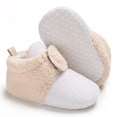 thumbnail image 5 of Krdevn Girls Boots - Baby Booties Warm Slippers Toddler Winter Boots with Non Bottom -Toddler Boots,Cowgirl Boots,Color:White,Size:12-18 Months, 5 of 7