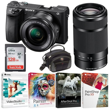 Sony Alpha a6500 Mirrorless Camera 2-Lens Kit with Photography Enthusiast (Best Camera For Photography Business)