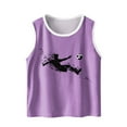 thumbnail image 2 of BLTIBY 2025 Girls Boys Tank Top Summer Sleeveless Funny T Shirt for Teen Infant Toddler Printed Round Neck Fashion Casual Tee Blouse Purple 6-7 Years, 2 of 6