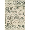 thumbnail image 2 of SUPERIOR Indoor Area Rug or Runner, Jute Backed Rugs for Vintage Floral Floor Decor, Artistic Throw for Office, Living Room, Dining, Kitchen, Bedroom, Entryway, Navan Collection, 2' x 3', Ivory, 2 of 4