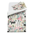 thumbnail image 2 of Husky Dog Flower Floral Duvet Cover and Pillowcase Set for Single Bedding, Bedroom Accessories for Kids Teens, 2 of 5