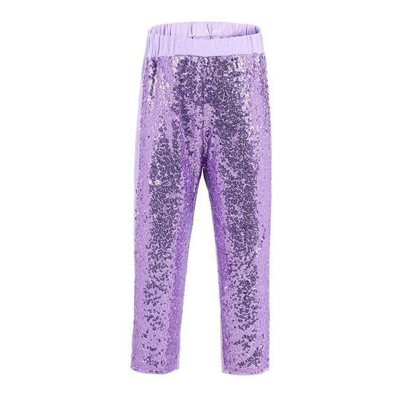 Wenchoice Lavender Sequins Legging Pants M(3-4Y)