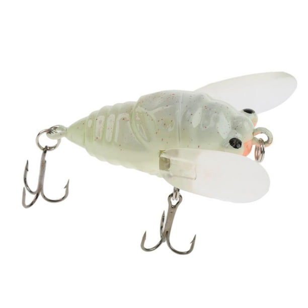 0.23oz 1.97'' Winged Cicada Surface Lure Bug Trout Lure Popper