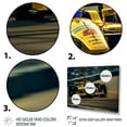 thumbnail image 3 of Designart Racing Oversized framed wall art decor, Racing framed wall Art, Rush of Formula Car at Speedway I , Yellow Modern Gold framed wall art, 40x30 inches Gold Frame, 3 of 5