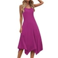 thumbnail image 6 of Blczomt A Line Womens Dress Tank Casual Dress Summer Midi Pink Beach Swing Womens Clothes, 6 of 8