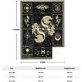 thumbnail image 3 of Pisces Constellation Blanket Astrology Sign Throw Blanket, Lightweight Microfiber Blanket Birthday Graduation to Mom Gifts for Women Men 60"X80", 3 of 6