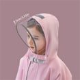 thumbnail image 4 of JAHH Clearence Children'S Trendy Hooded Rain Poncho Kids Stylish Hooded Rain Cloak Toddler Raincoat Boys Girls Rain Poncho Lightweight Waterpoof Kids Rain Jacket Children Rainwear 2XL, 4 of 8