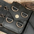 thumbnail image 4 of Unisex Black Leather Waist Belt with Pockets, Side Pockets, Hidden Back Pockets for Medium leather belts M - 33 TO 40, 4 of 8