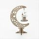 thumbnail image 5 of Adornos de Linterna de Luna de Madera, Artesanías, Decoraciones para el Hogar, Regalos y Decoraciones Artesanales (Luna Estrella Amarilla), 5 of 5