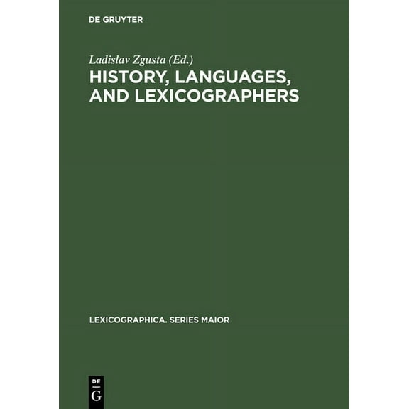 Lexicographica. Series Maior History, languages, and lexicographers, Book 41, (Hardcover)